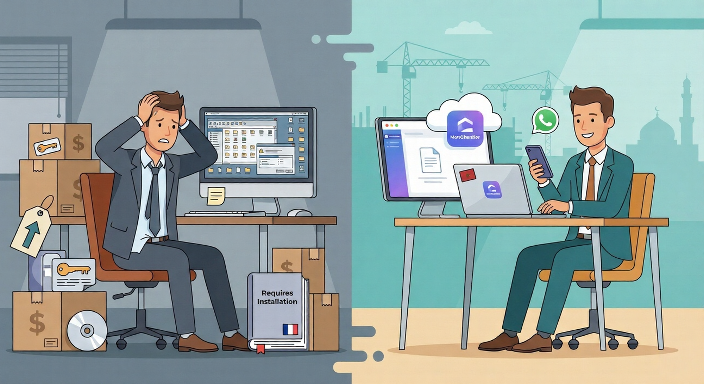 MonChantier vs Sage Batigest Connect